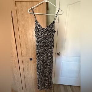 Audrey 3+1 Black and White Floral Midi Dress